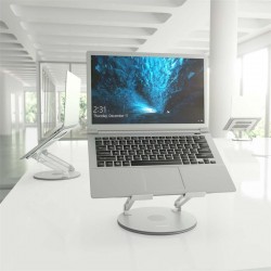 SOPORTE AISENS SOBREMESA TABLET/NOTEBOOK ERGONOMICO 360º 10-17 SILVER