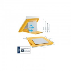 SOPORTE LEITZ SOBREMESA PARA TABLET ERGONOMICO 13-17 YELLOW