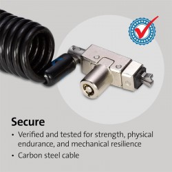 CABLE SEGURIDAD KENSINGTON PORTATIL WEDGE CON LLAVE