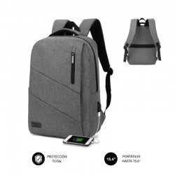 MOCHILA SUBBLIM CITY NOTEBOOK 15.6 GREY